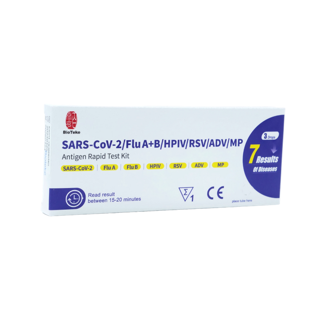 Kit Ujian Pantas Antigen 7 Dalam 1 SARS-CoV-2/Flu A+B/HPIV/RSV/ADV/MP