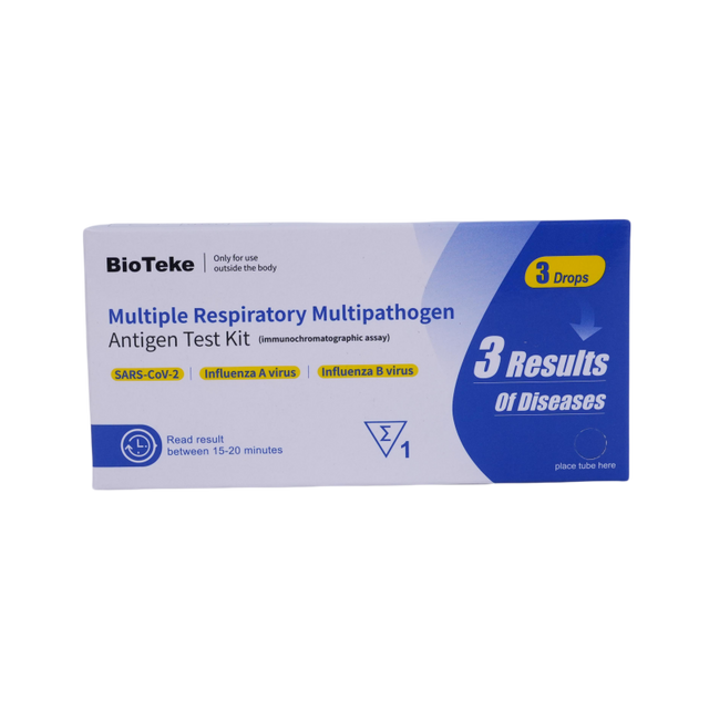 Bioteke Kit Ujian Pantas Antigen Selesema COVID A+B 3 Dalam 1