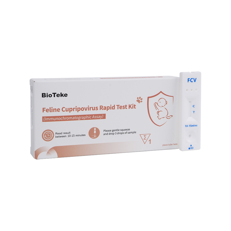 Kit Ujian Rapid Feline Cupripovirus(FCV) (Immunochromatographic Assay) ICA2301-13