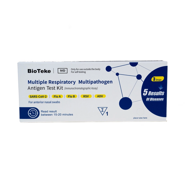 Kit Ujian Antigen Berbilang Patogen Pernafasan 5-dalam-1 (Ujian Kendiri)