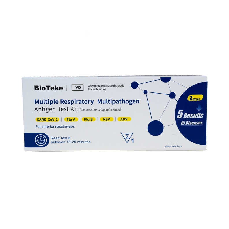 Kit Ujian Antigen Berbilang Patogen Pernafasan 5-dalam-1 (Ujian Kendiri)
